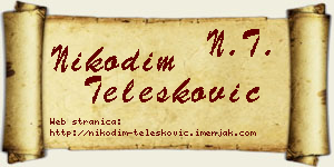 Nikodim Telesković vizit kartica
